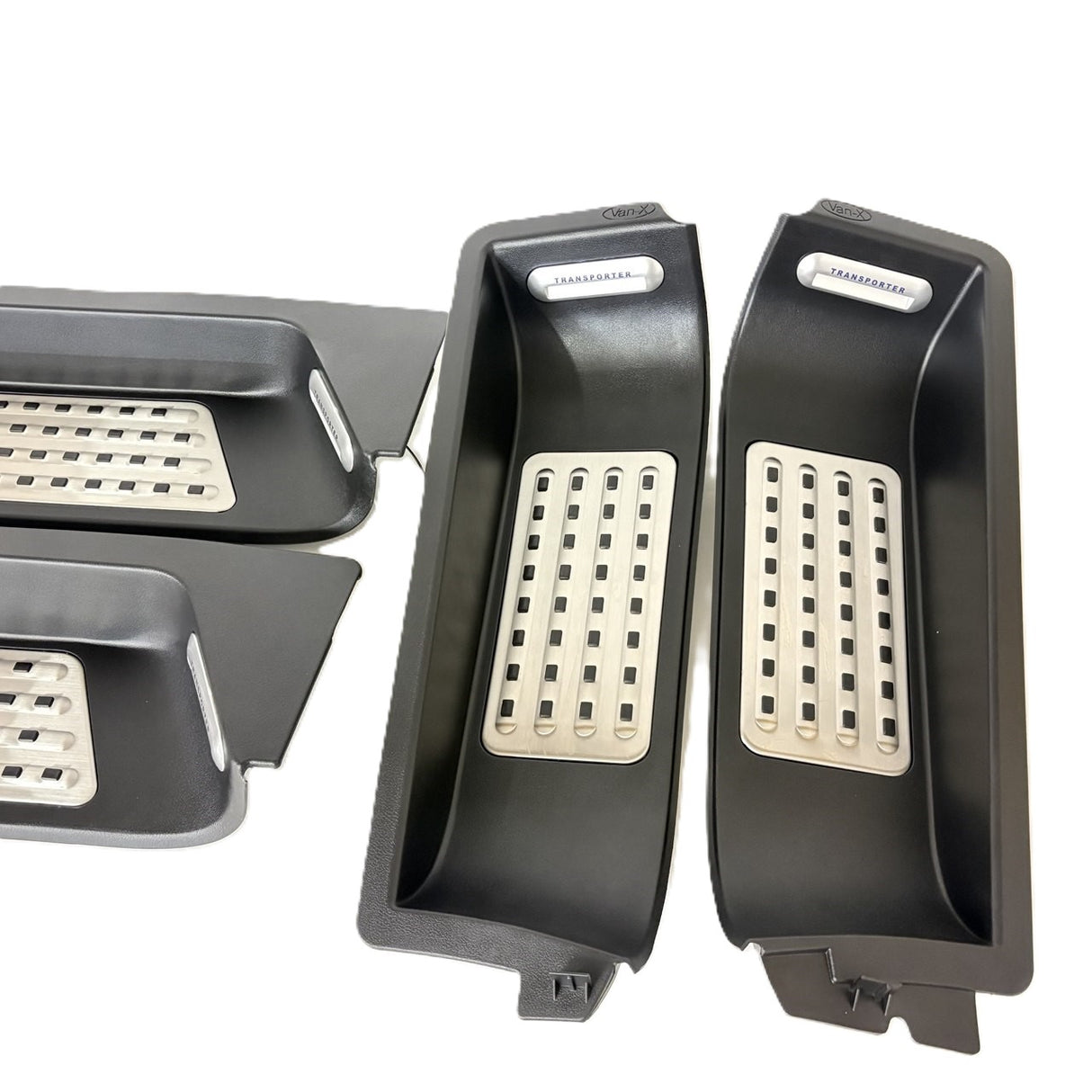 For VW T5/T5.1 Caravelle Style Full Step (Set of 4) with Transporter LED Logo Lights | Van-X