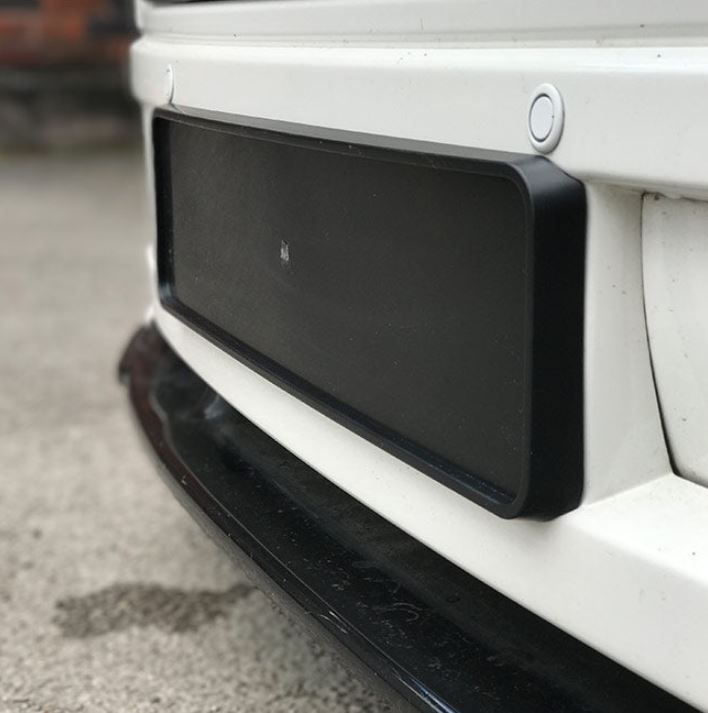 For VW T5.1 Transporter Honeycomb Matte Black Bumper Grille + Fog Light Trims + Number Plate Trim Sportline Painted and Ready to Fit