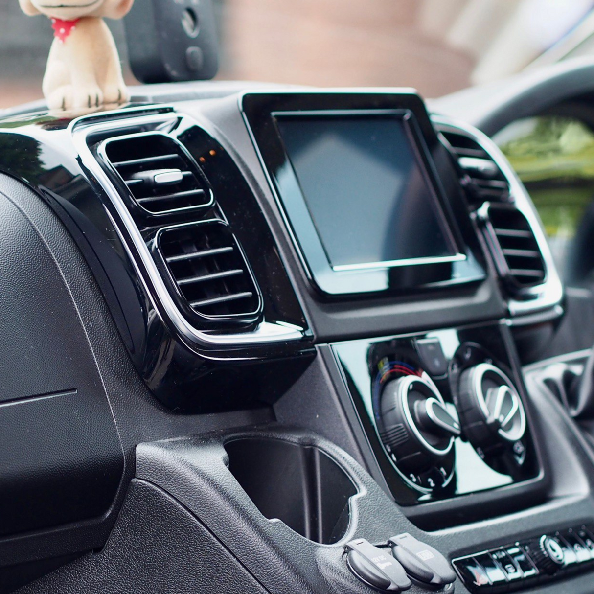 For Fiat Ducato Air Vent Trim Set – Gloss Black Dashboard Upgrade for New Models