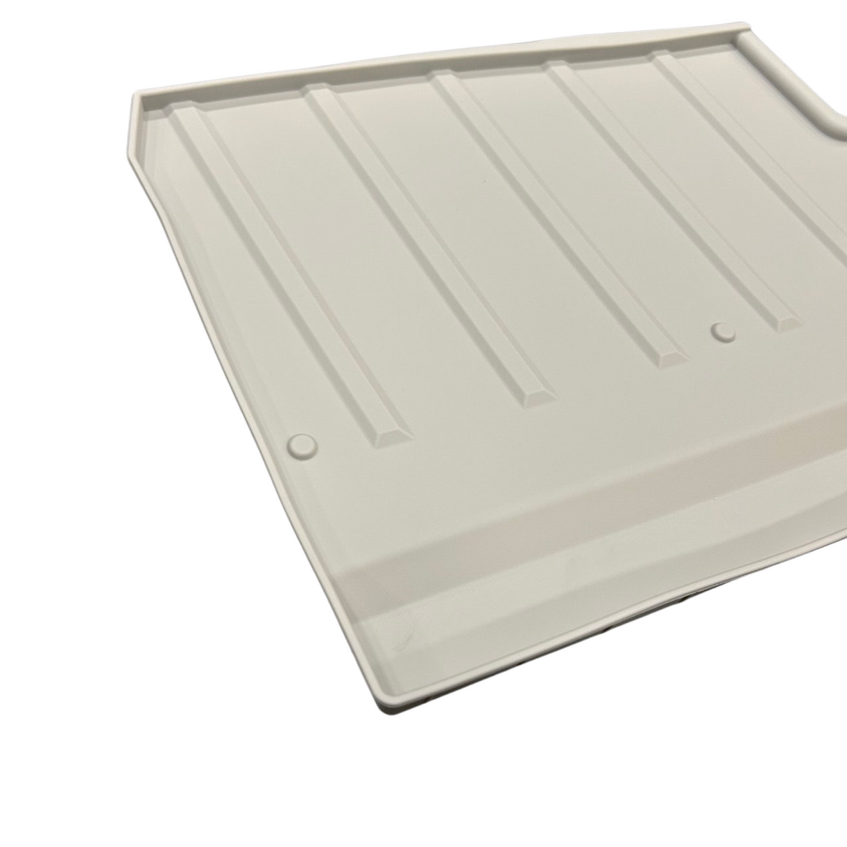 For VW Crafter Front Cab Shelf Light Grey Rubber Inserts – Storage Liner (2018-2025)