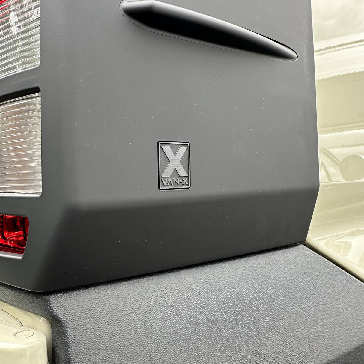 For MAN TGE Rear Light Guards - Ultimate Matte Black Hammerite Protection (2018+)