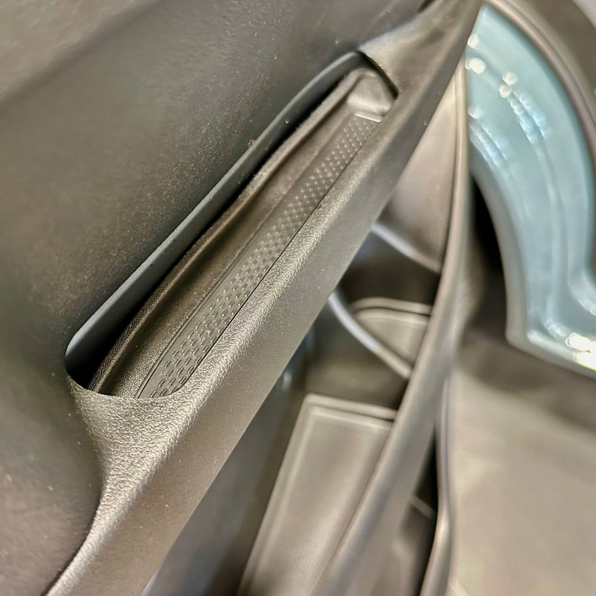 For Peugeot Boxer Rubber Door Liner Pocket Inserts - Black - Van-X