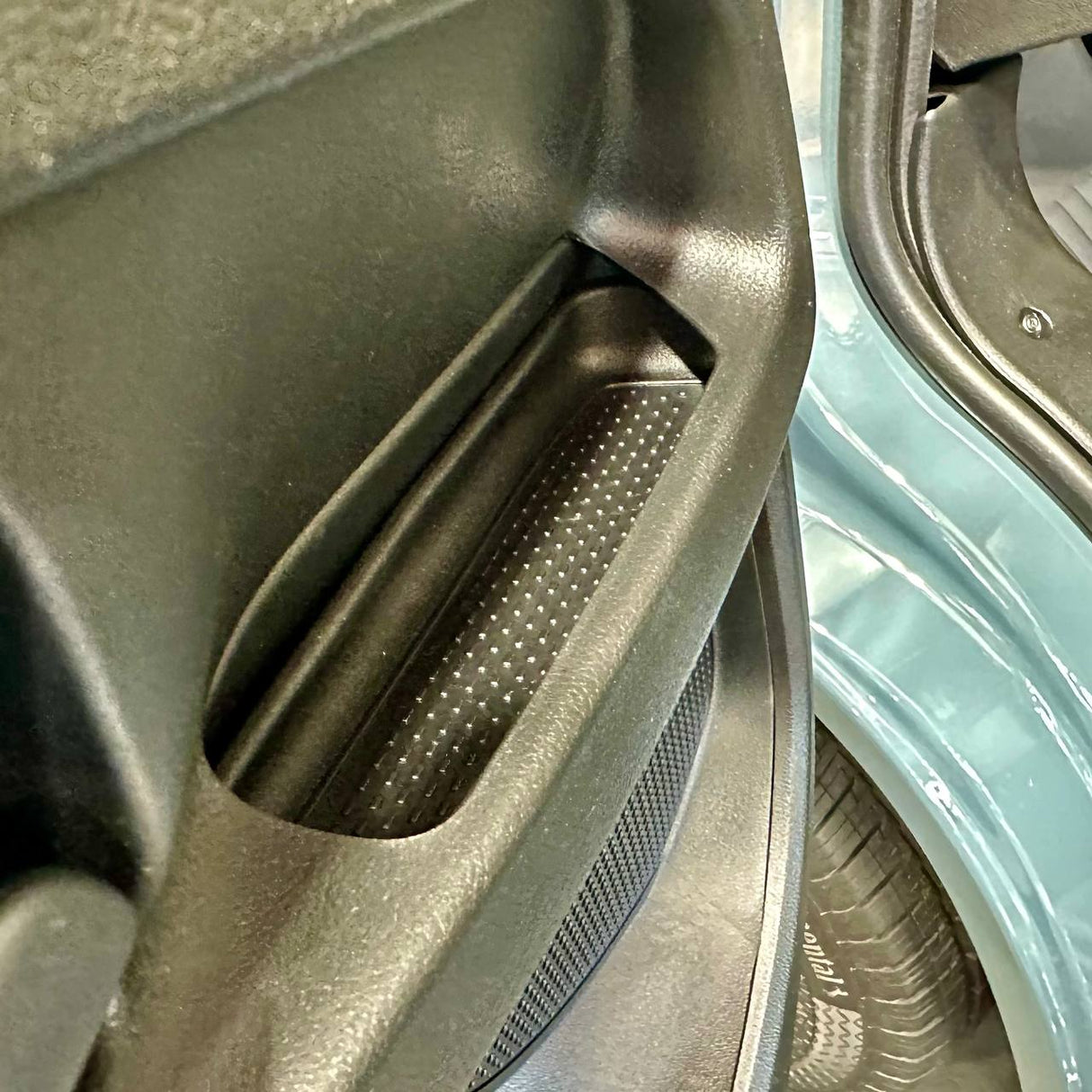 For Vauxhall Movano Rubber Door Liner Pocket Inserts - Black - Van-X