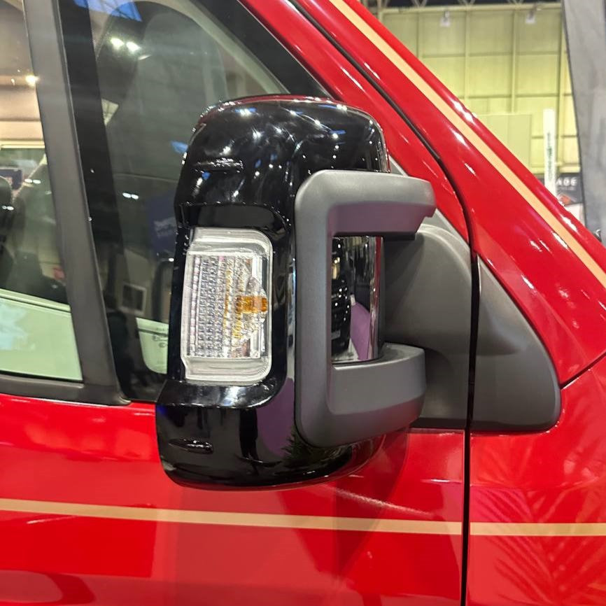 For Vauxhall Movano (2007-2024) Wing Mirror Cap/Covers (Set of 2) - Black | Van-X