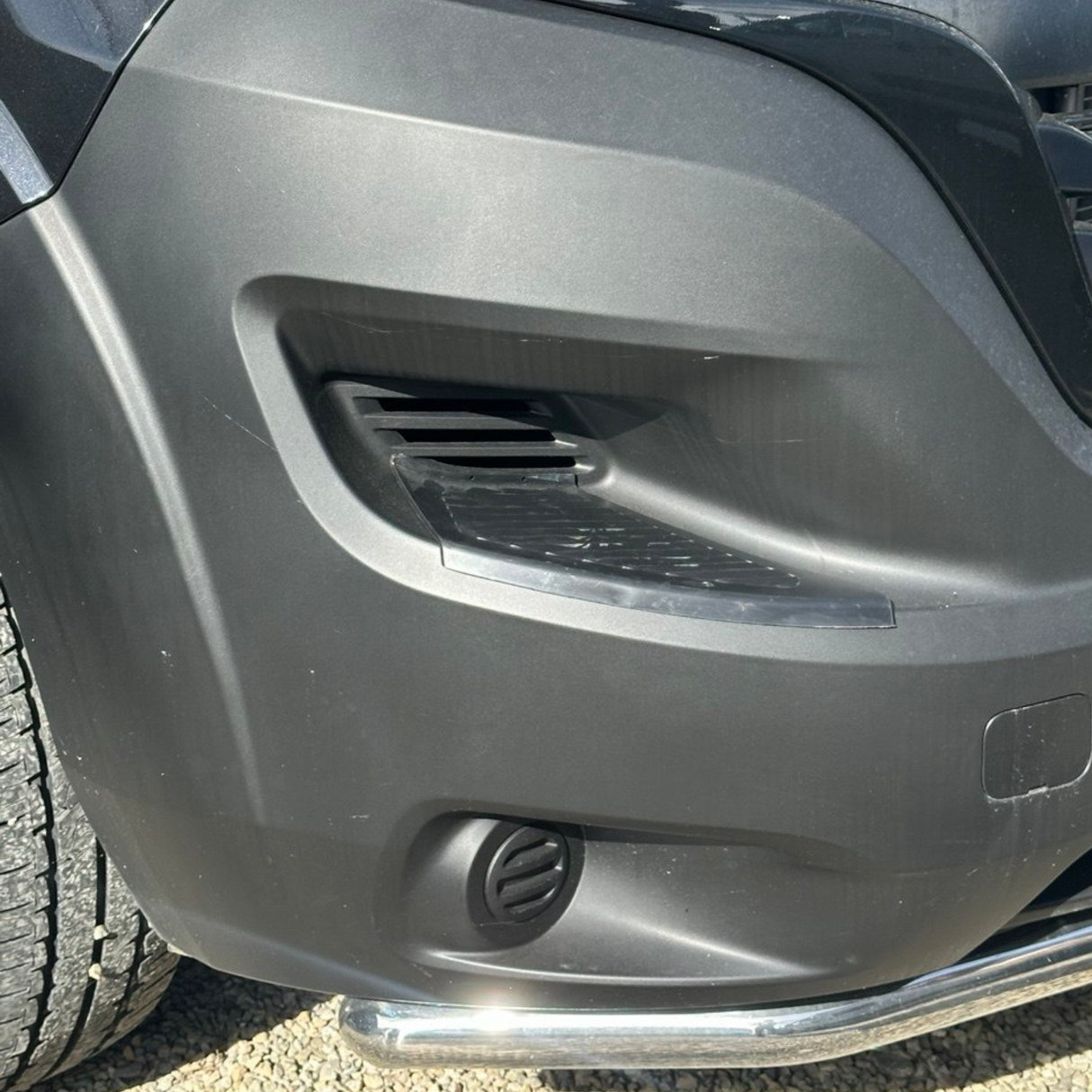 Airson Dìonadairean Plàta-coise Bampair Aghaidh Vauxhall Movano – Dubh, Seata de 2 | Van-X