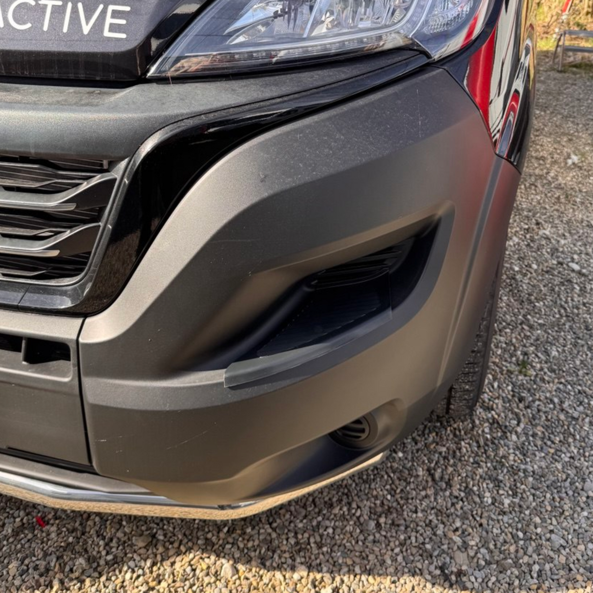 For Citroën Relay Front Bumper Step Protectors – Black, Set of 2 | Durable Vehicle Accessories