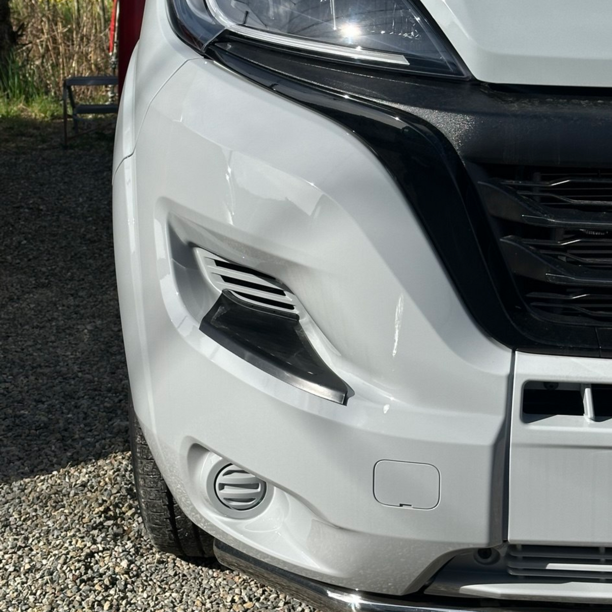 Airson Dìonadairean Plàta-coise Bampair Aghaidh Vauxhall Movano – Dubh, Seata de 2 | Van-X