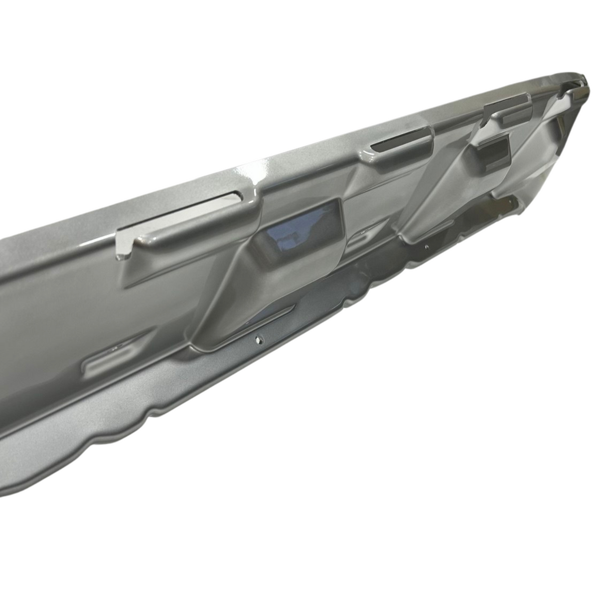 Airson Ford Transit Custom MK1 Front Back Bumper Protector / Mudguard (Airgid)