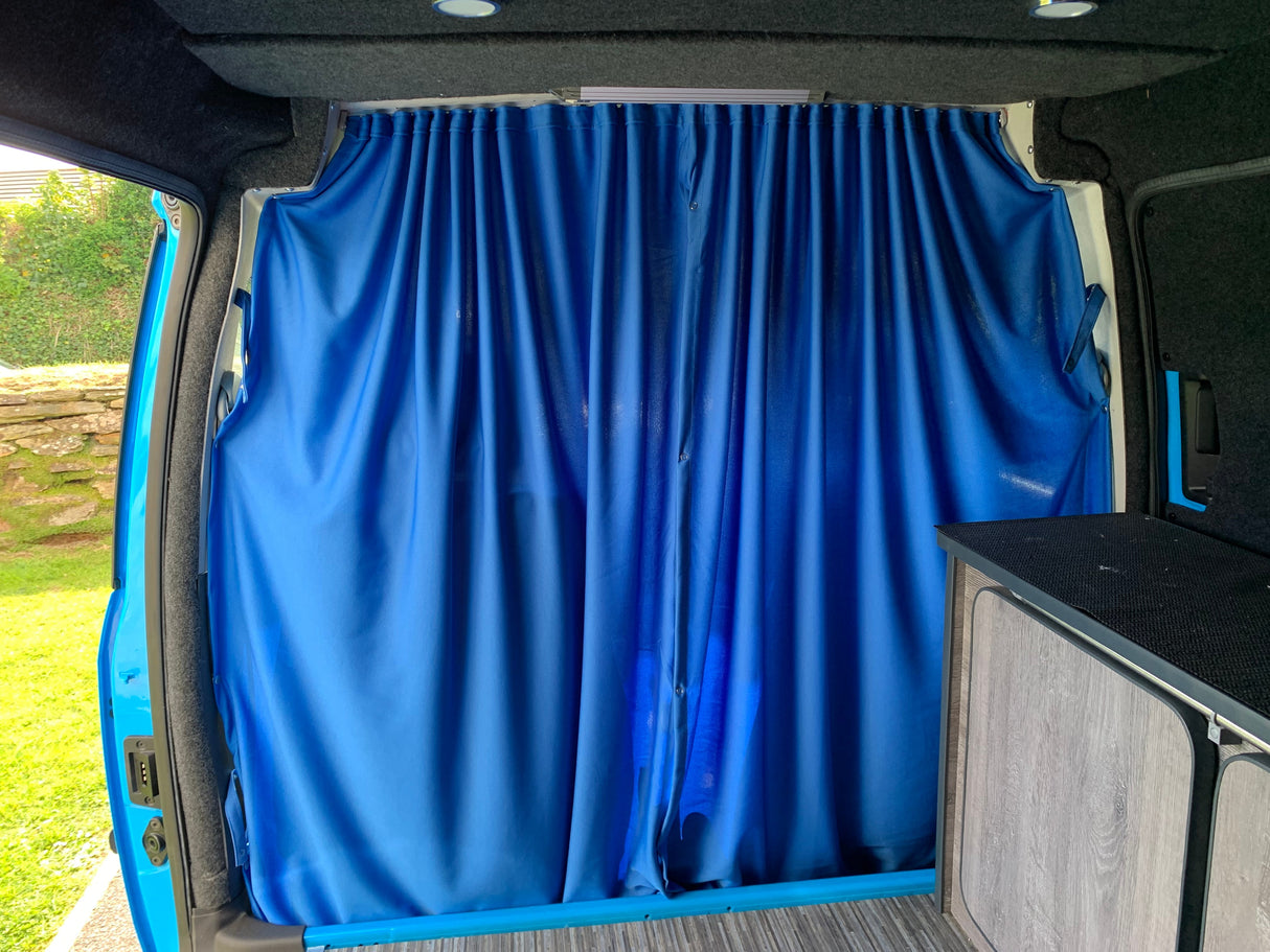 For VW T5 Transporter Cab Divider Curtain Kit with Rail Premium Quality - Van-X