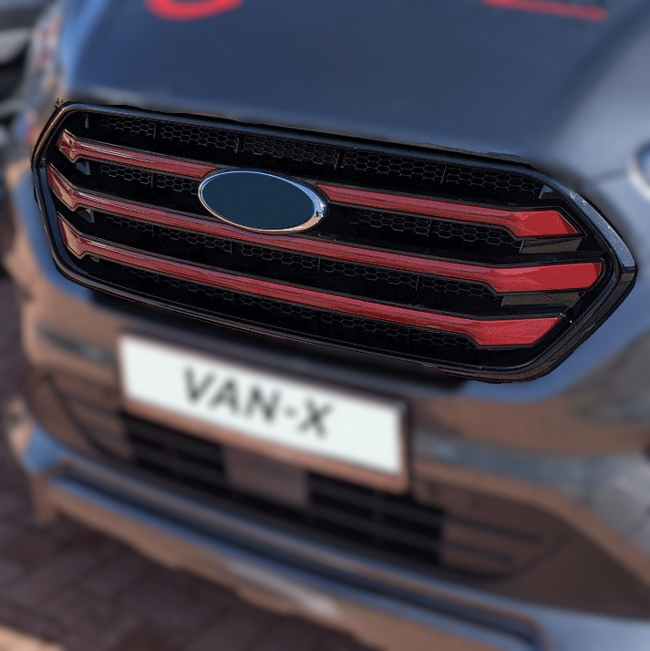 For Ford Transit Custom Front Grille – OEM Style, New Shape, Gloss