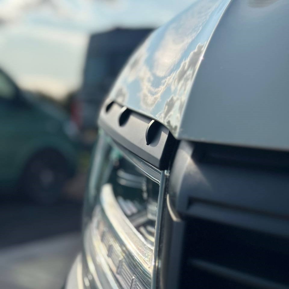 For MAN TGE Headlight Eyebrow Trim – Matte Black - Van Styling Accessory by Van-X