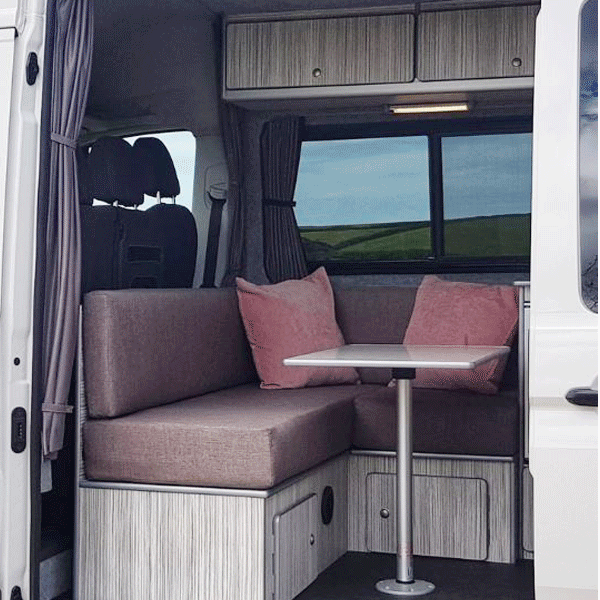 For Fiat Ducato Premium Window Curtains - Black/Grey - Custom Bundle Option | Van-X