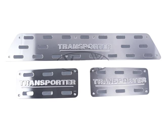 For VW T6 camper van kombi van Transporter van Stainless Steel Step Protectors (Set of 3) OEM FIT