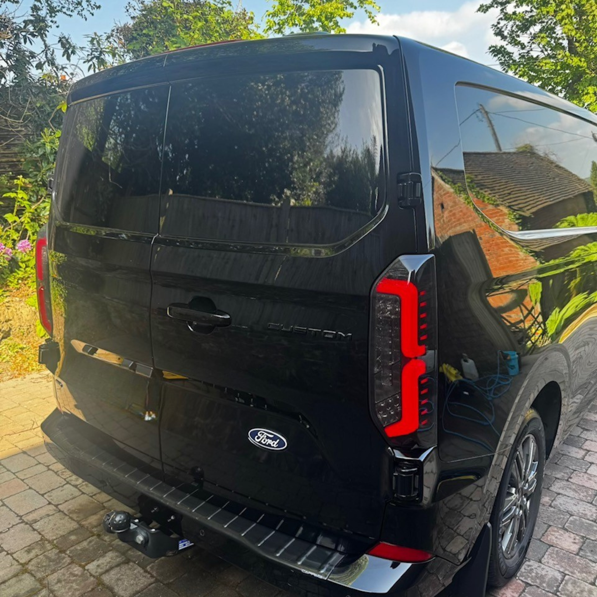 For New Transit Custom 2024–2026 Van-X Full LED Rear Lights Taillights – Smoked Lenses Upgrade