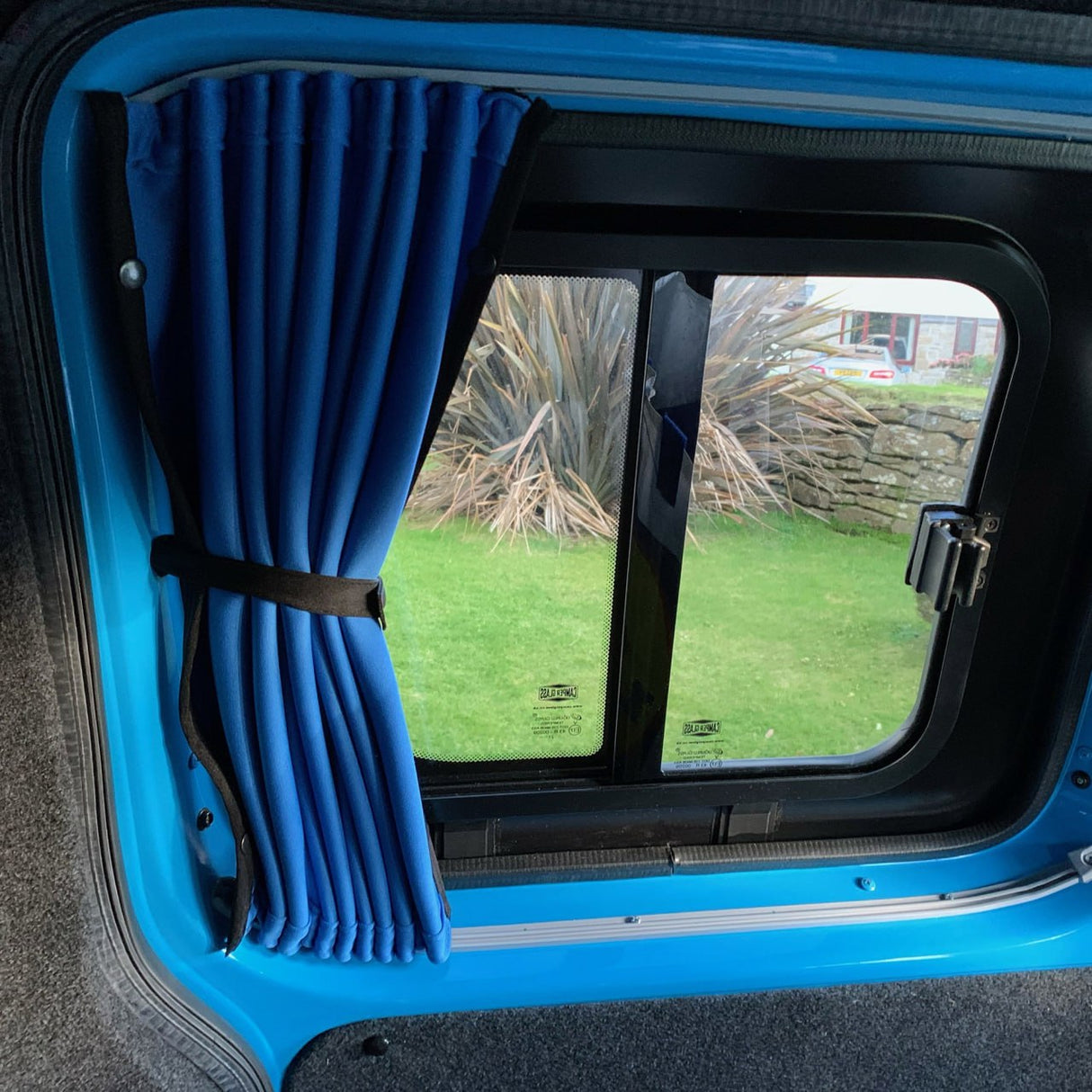 For Toyota Proace Premium Window Curtains - Black/Blue - CREATE YOUR OWN BUNDLE! | Van-X