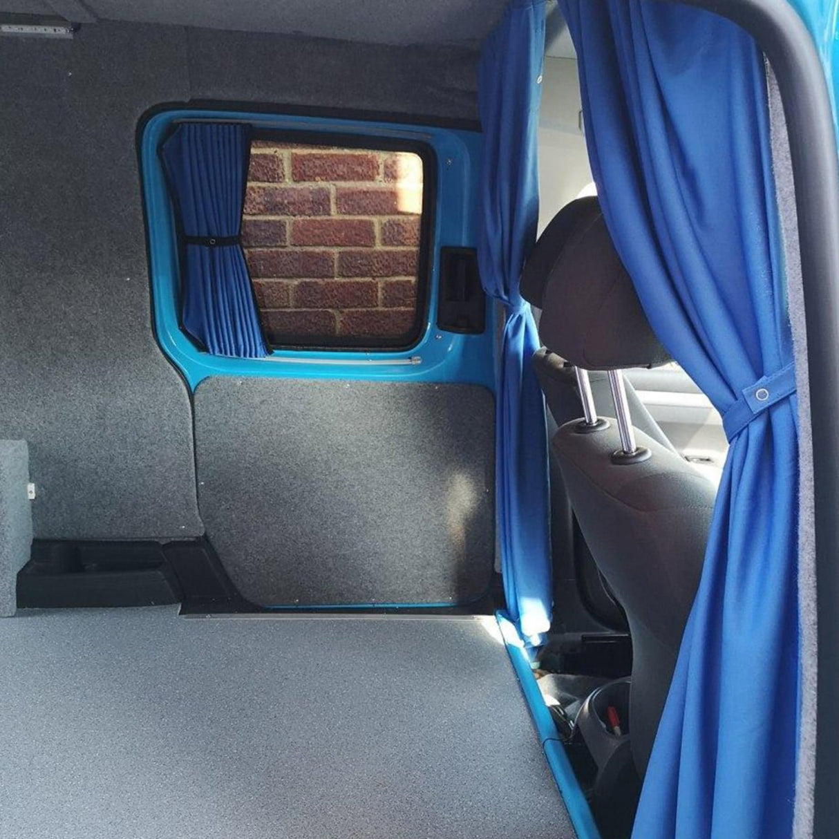 For Fiat Scudo Premium Window Curtains - Black/Blue - CREATE YOUR OWN BUNDLE! | Van-X
