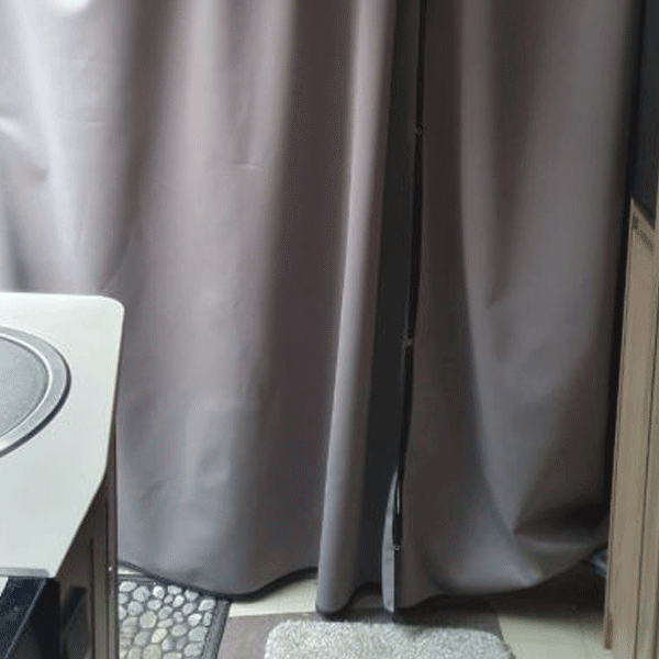 For Fiat Ducato & Ram ProMaster Motorhome Campervans Premium Maxi-Cab Divider Curtain with Rail - Van-X