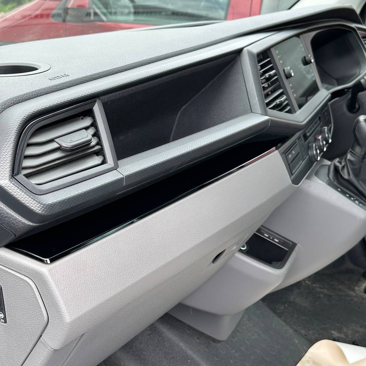 For VW T6.1 Transporter Dashboard Upgrade – 4-Piece Gloss Lower Dash Trim Set