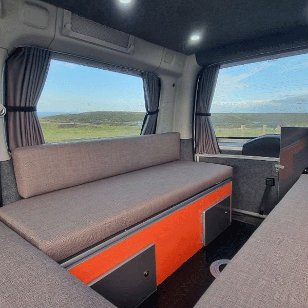 For Fiat Scudo Premium Window Curtains - Black/Grey - CREATE YOUR OWN BUNDLE! | Van-X