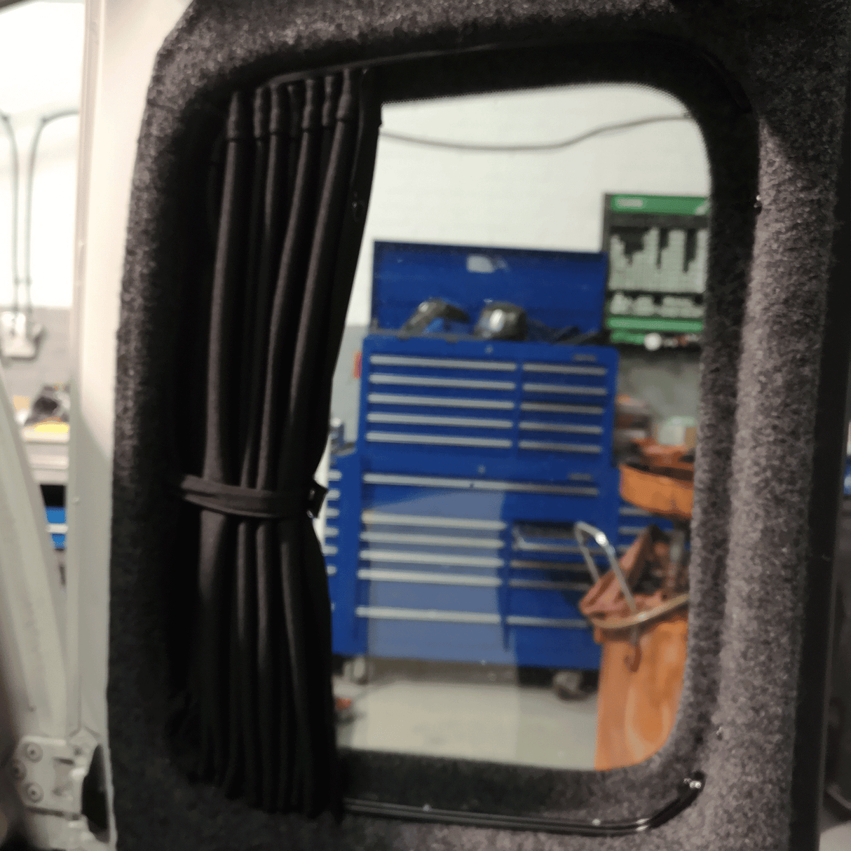For VW Caddy Van Conversion Premium Window Curtains - Black/Black - CREATE YOUR OWN BUNDLE! Van-X