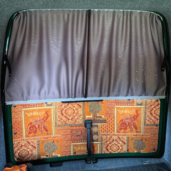 For Peugeot Expert Premium Window Curtains - Black/Grey - CREATE YOUR OWN BUNDLE! | Van-X