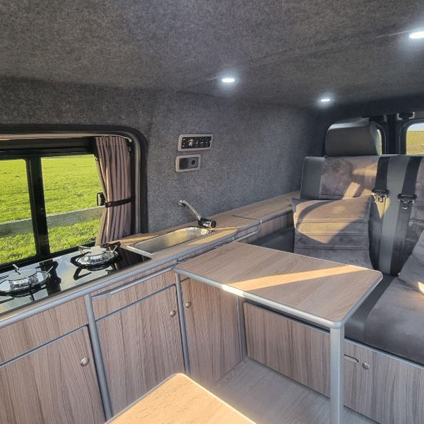 For Peugeot Expert Premium Window Curtains - Black/Grey - CREATE YOUR OWN BUNDLE! | Van-X