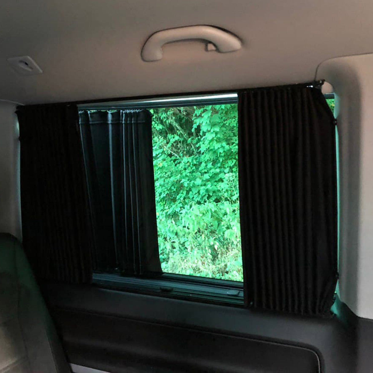 For VW T4 Caravelle / Shuttle Premium Window Curtains - Black/Black - CREATE YOUR OWN BUNDLE! Van-X