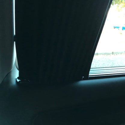VW T5 Caravelle / Shuttle Premium Window Curtain Van-X - Black/Black
