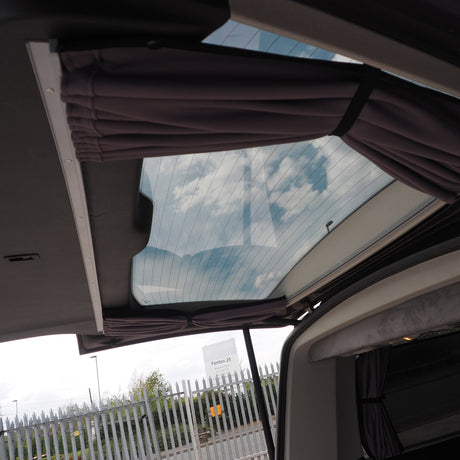For VW T6 Caravelle / Shuttle Premium Window Curtains - Black/Grey - CREATE YOUR OWN BUNDLE! Van-X