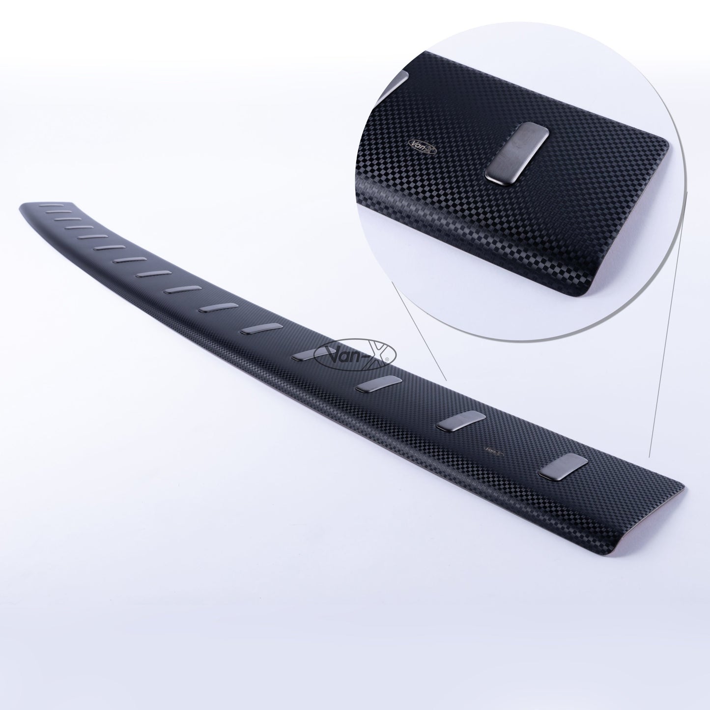VAN-X VW T6 Rear Bumper Protector Barndoor ONLY Carbon Fibre Film 1 - T6CFBP-1
