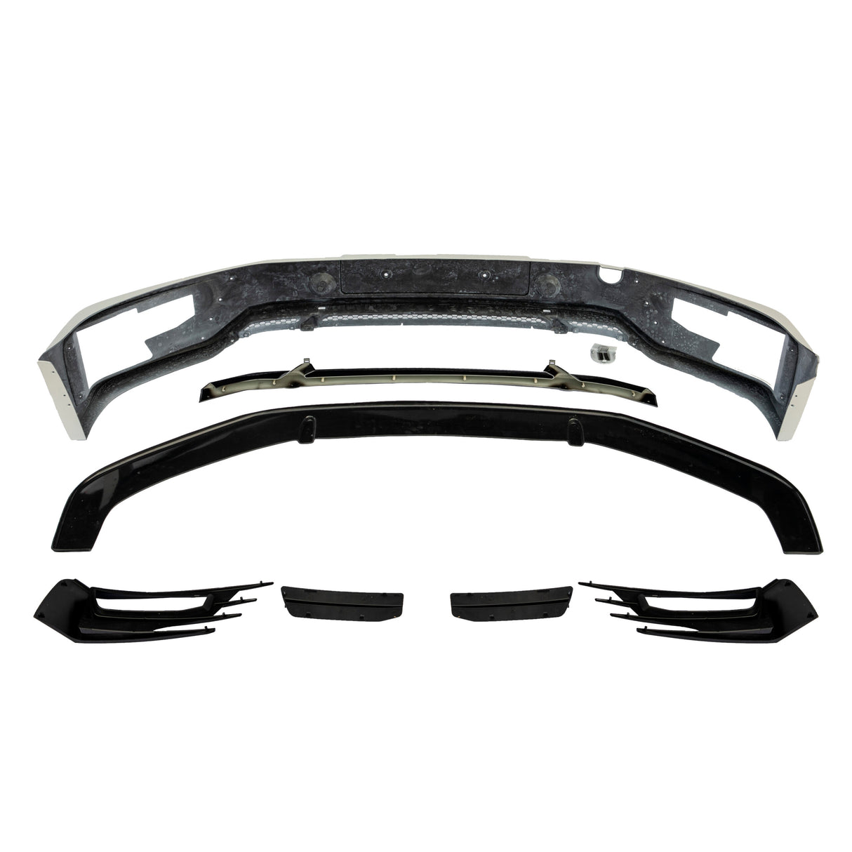 For VW T5.1 Transporter Front Sportline Spoiler + Splitter T5-X Styling (B-Grade) Painted and ready to fit in 3 colour options