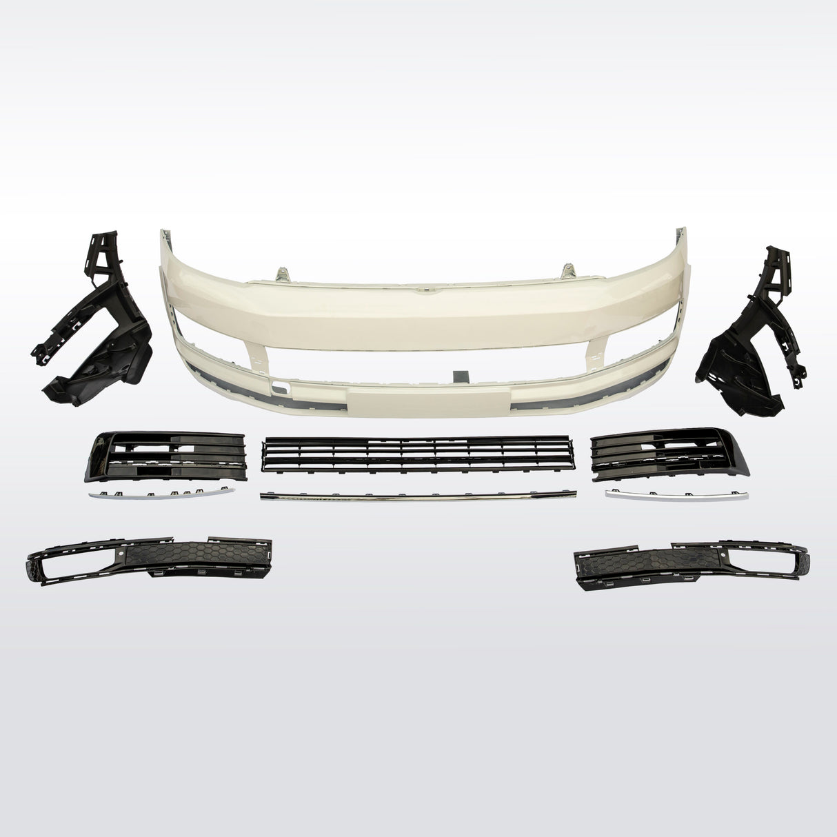 For VW T5.1 Transporter NEW Front Bumper T5-X Front Styling Upgrade (B-Grade) Painted and ready to fit in 3 colour options