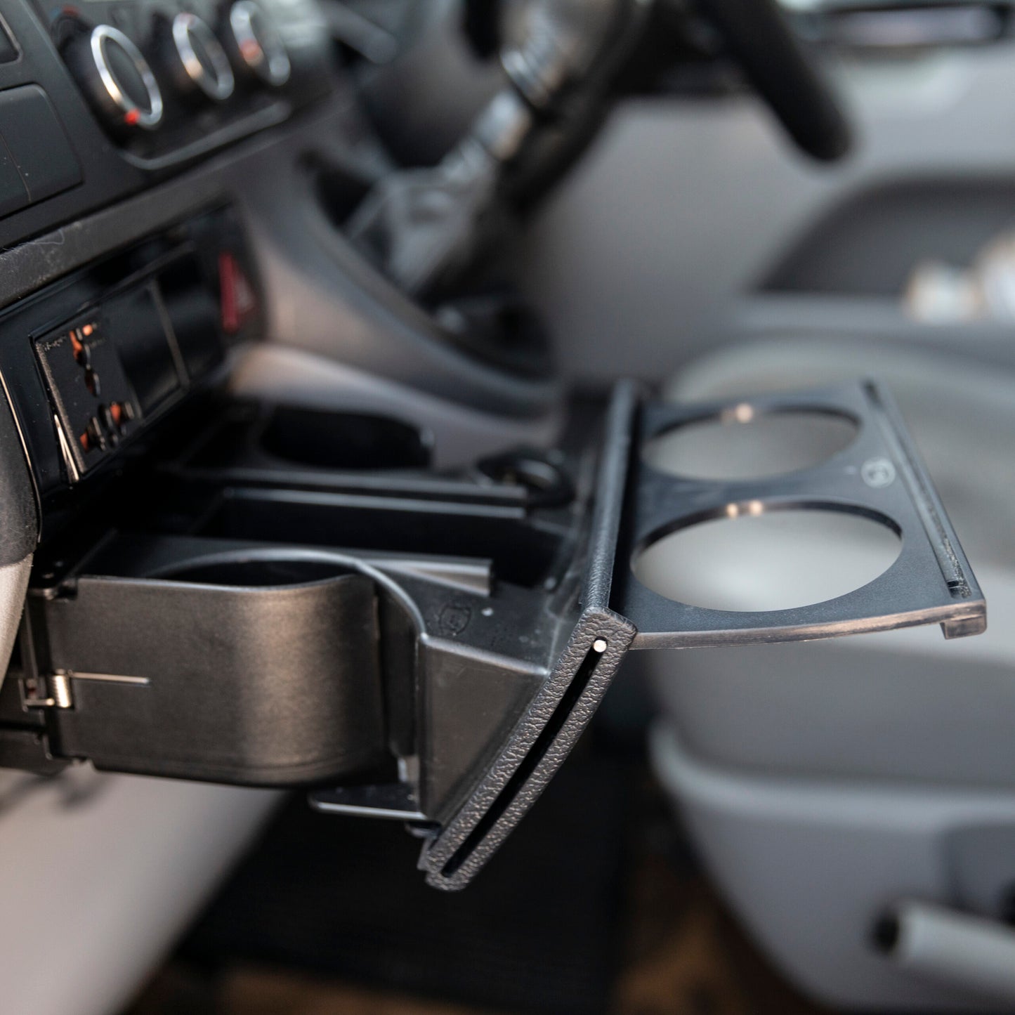 VW T5.1 Cup Holder OEM Replacement With 2 Extra Cups on Extension