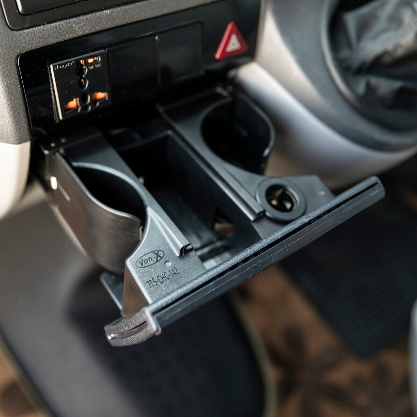 VW T5.1 Cup Holder OEM Replacement With 2 Extra Cups on Extension