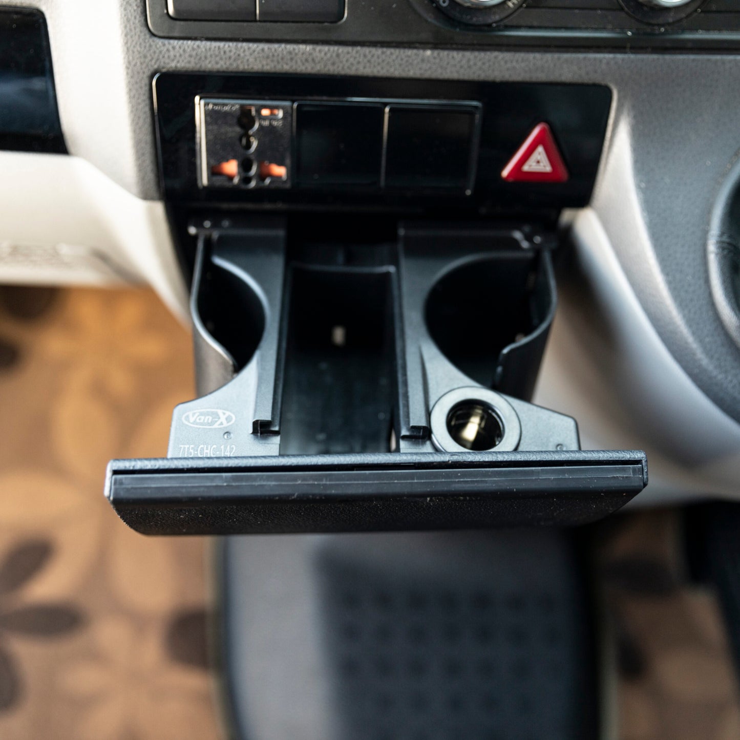 VW T5.1 Cup Holder OEM Replacement With 2 Extra Cups on Extension