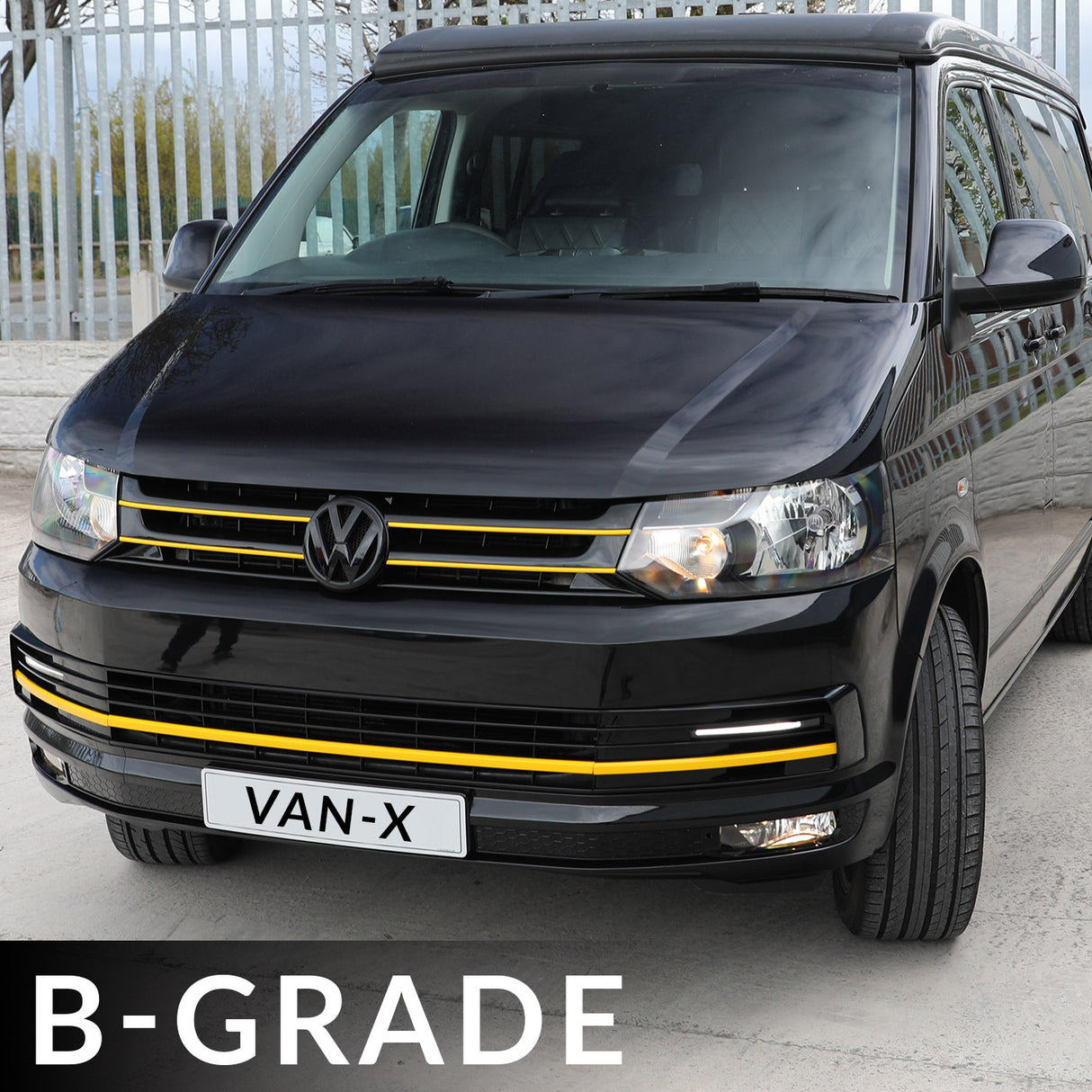 For VW T5.1 Transporter NEW Front Bumper T5-X Front Styling Upgrade (B-Grade) Painted and ready to fit in 3 colour options