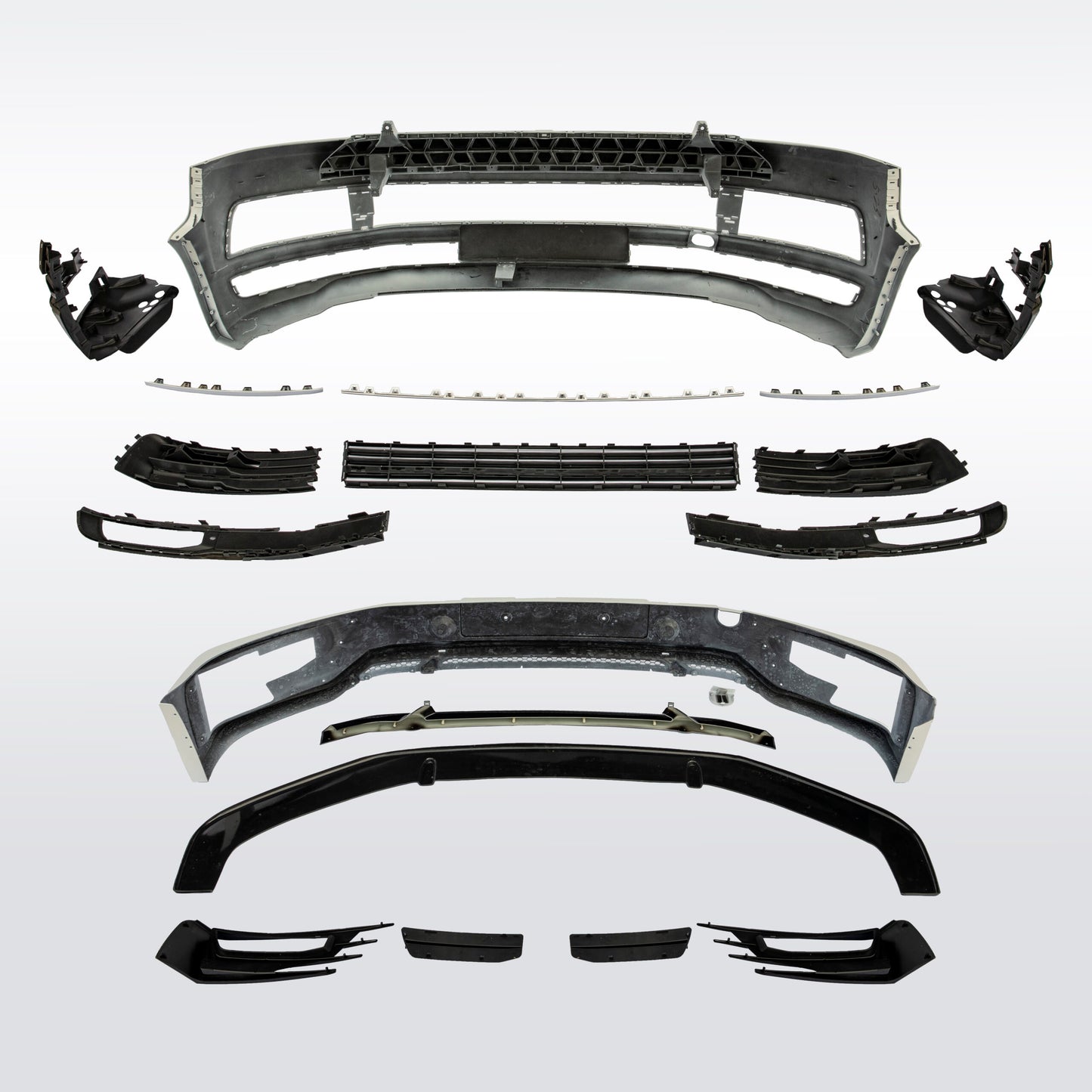 VW T5-X Styling Front End Premium 10-15 Upgrade Full Kit Facelift (B-Grade) Painted and ready to fit in 3 colour options