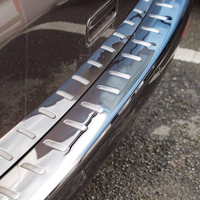 For VW T6 Transporter Multivan Rear Bumper Protector Barndoor (Ch-Insert) Stainless Steel