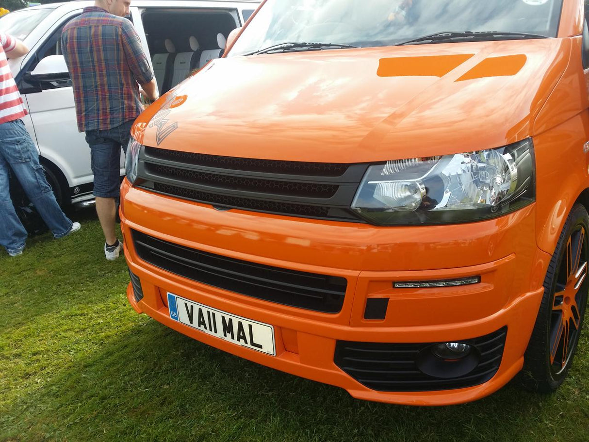 For VW T5.1 Transporter Van Front Styling Matte Package (2pcs) Painted and Ready to Fit