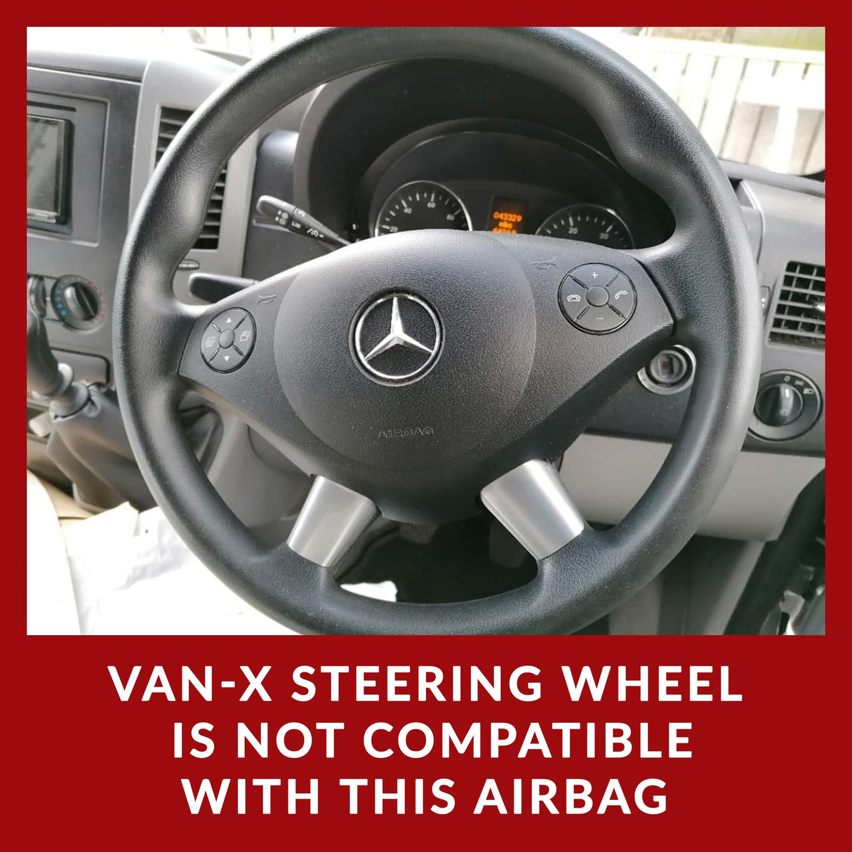 For Mercedes Dodge Sprinter Leather Steering wheel