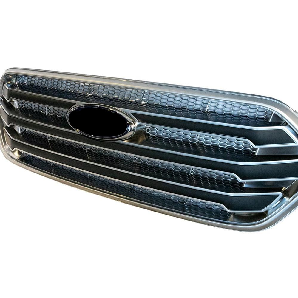 For Ford Transit Custom Front Grille OEM Style New Shape (Matte Chrome Base) Painted and Ready to Fit