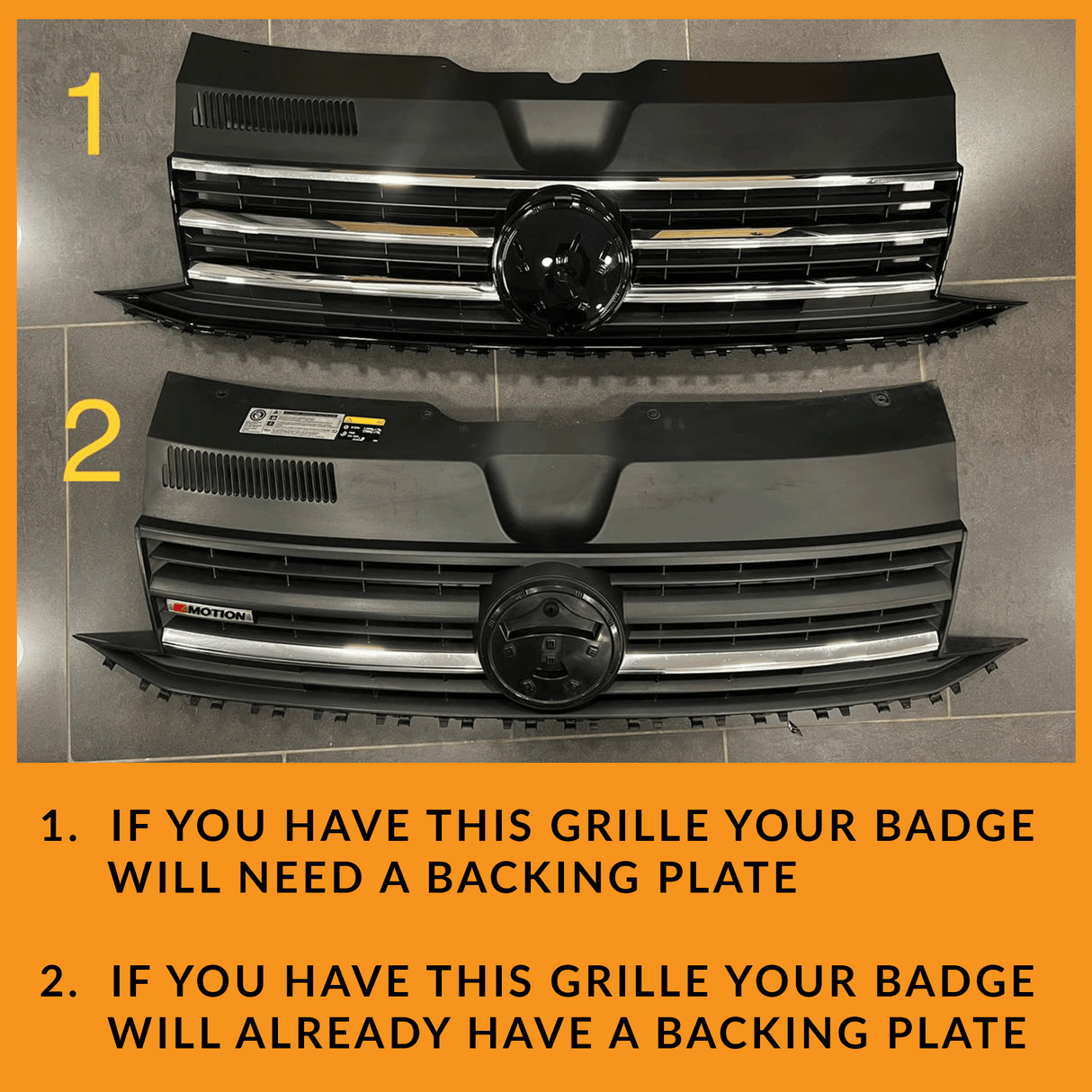 Airson VW T6 Grile Aghaidh R-Line Gun Bhràiste - Dubh Matte