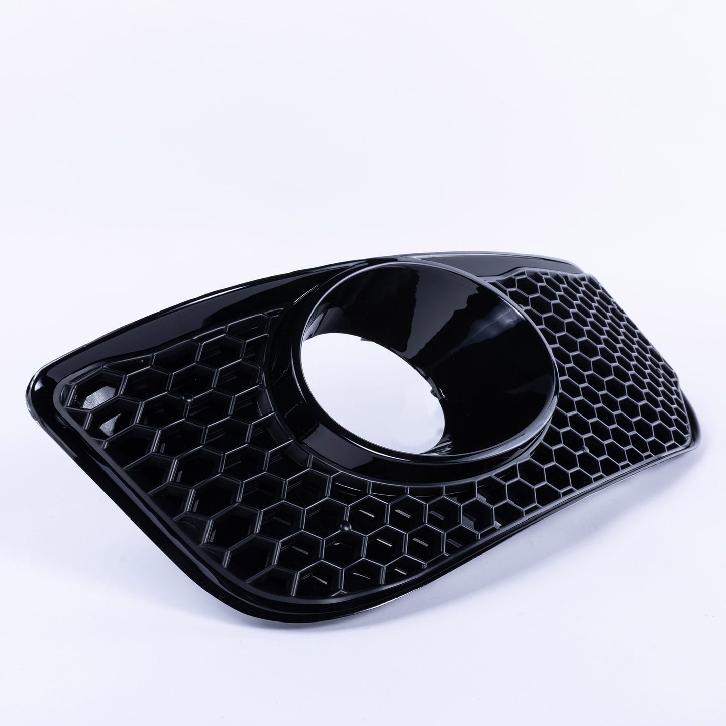 VW T5 .1 Transporter Honeycomb Sportline Front Spoiler Foglight Trims (Matte Black)