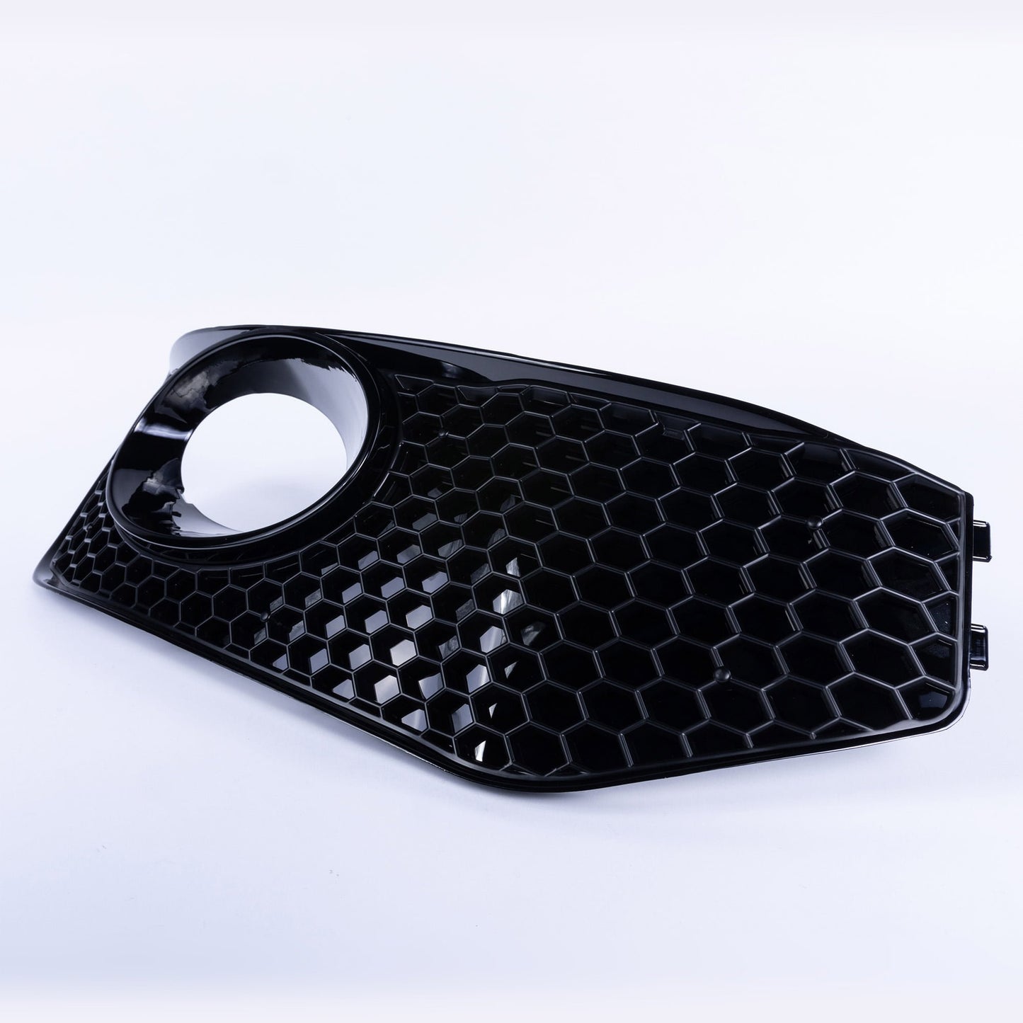 VW T5 .1 Transporter Honeycomb Sportline Front Spoiler Foglight Trims (Matte Black)