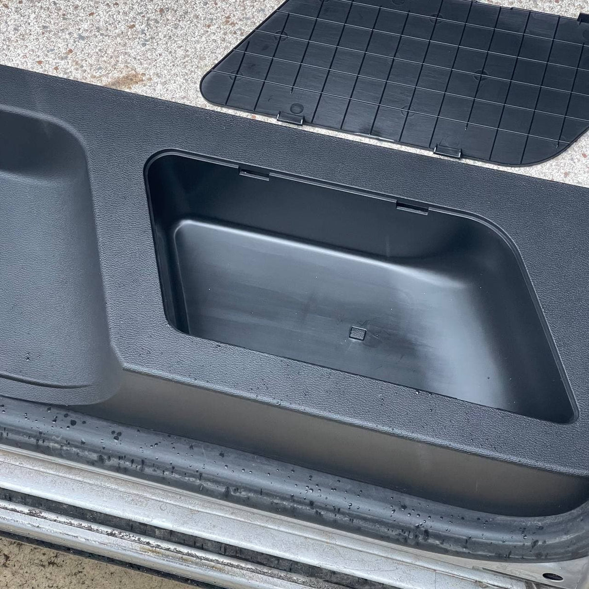 For VW T6 Transporter Side Loading Door Step V3 17mm Extra Deep with Storage Compartment