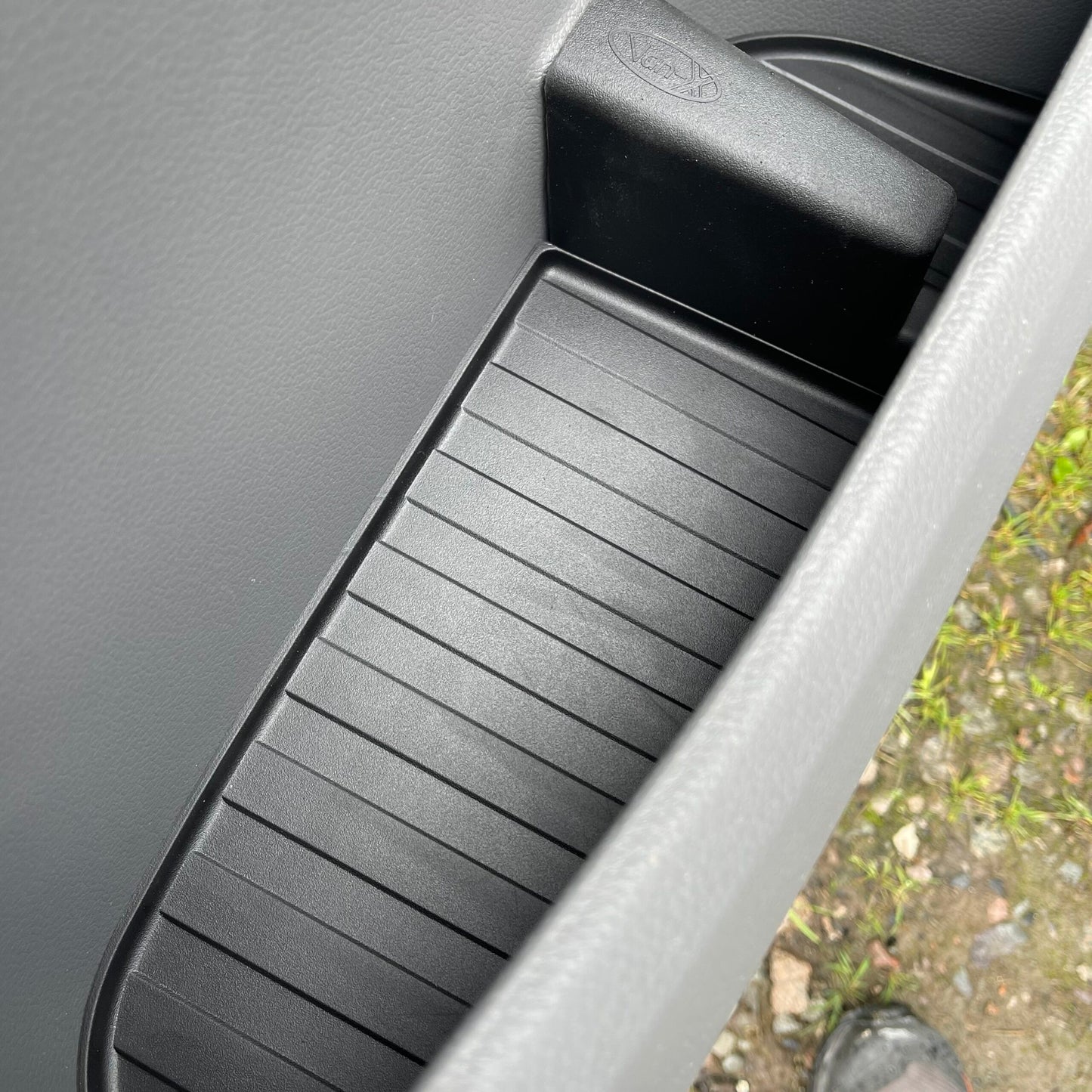 VW T6.1 Transporter Rubber Door Liner Pocket Inserts Black Campervan Conversion (Copy)