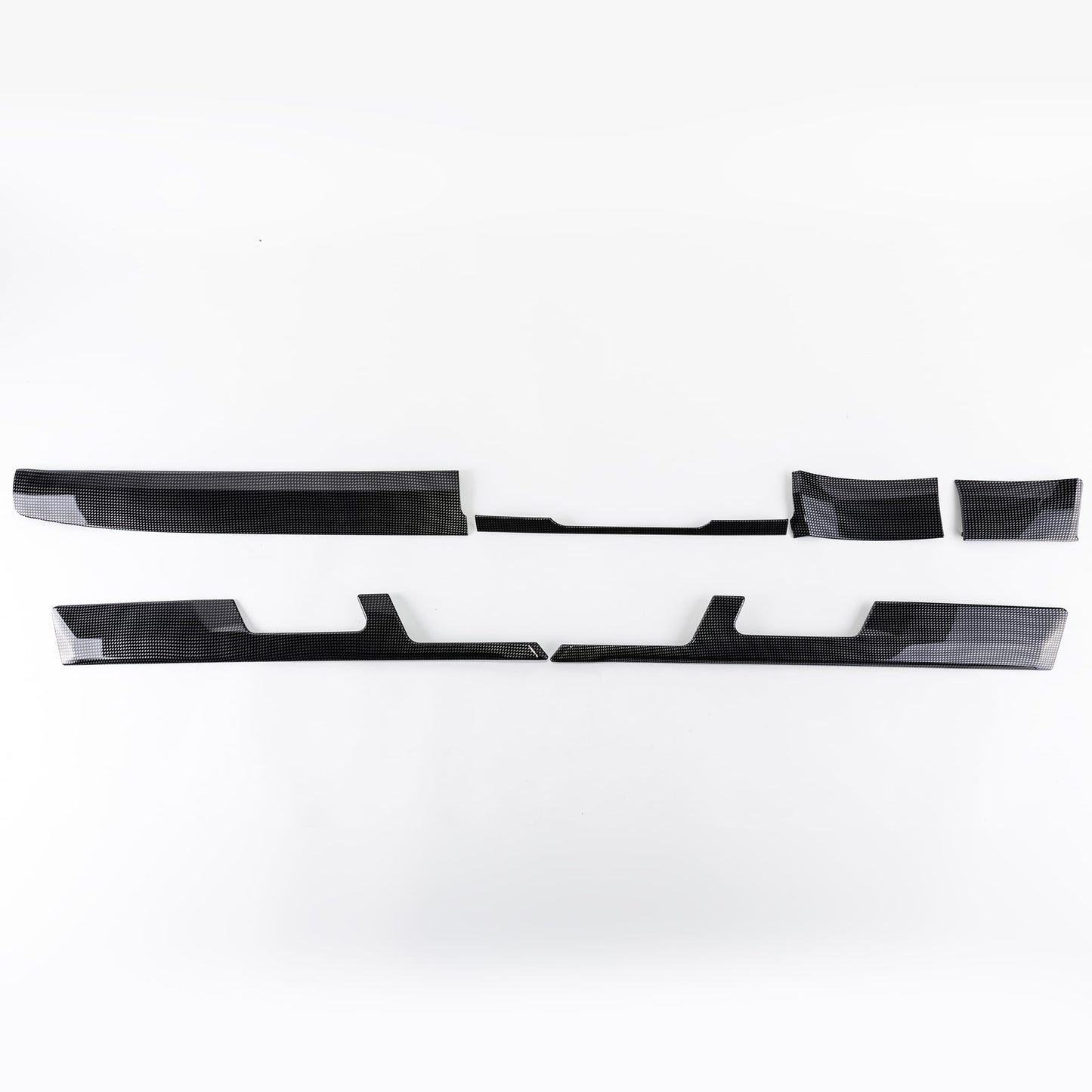 VW Transporter T6 Lower Dash Styling Trims Silver Dots Effect