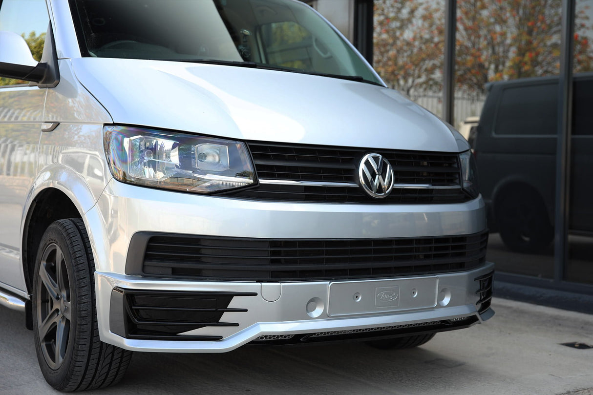 For VW T6 Transporter Front Sportline Style Spoiler – B-Grade | Ideal for Repainting & Custom Respray