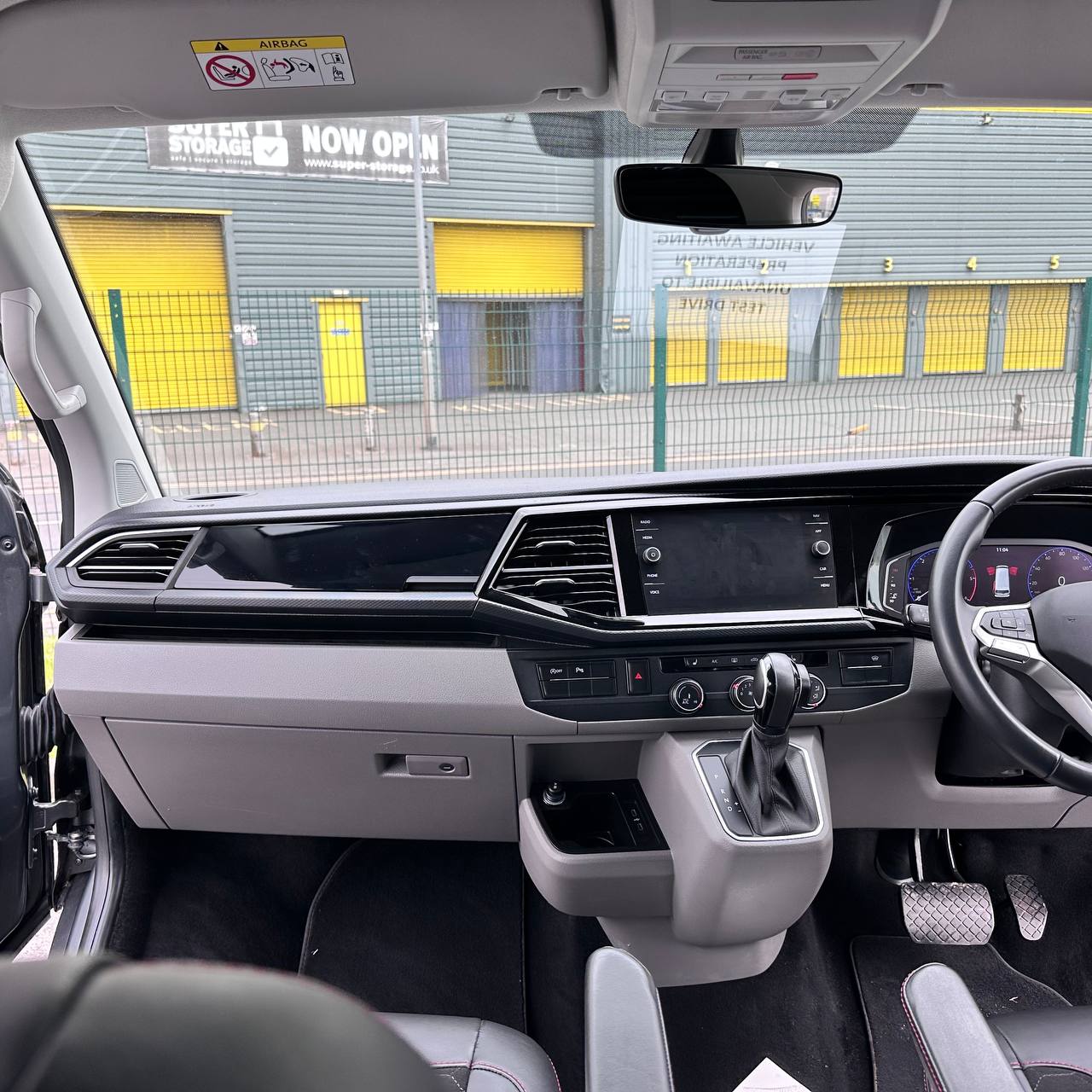 New For VW Transporter T6.1 Van, Campervan, Gloss Black - Glove Box Magnetic Lid