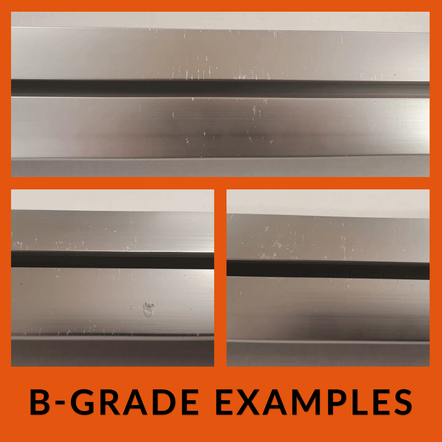 VW T5 Awning Rails (Anodised Silver) Ideal for Campervan Drive-Through Awning, Compatible with Reimo Awning (B-Grade)